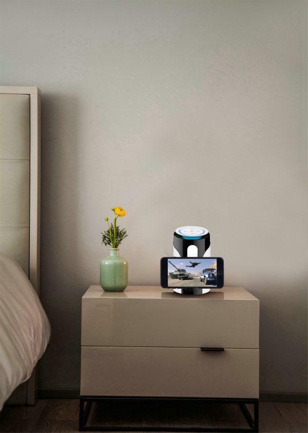 2018 Patent Design Multi-functional Bluetooth Speaker with night lamp, speaker, charger, phone stand, FM Video 5 in 1-gccelectronic.com