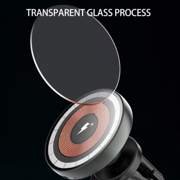 Innovative Transparent Glass Magnetic Car Charger by GCC ELECTRONIC The Future of Wireless Charging