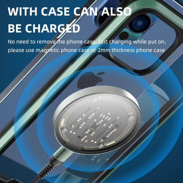 Manufacturer of 15W Ultra-Thin Transparent Magnetic Wireless Charger GCC ELECTRONIC