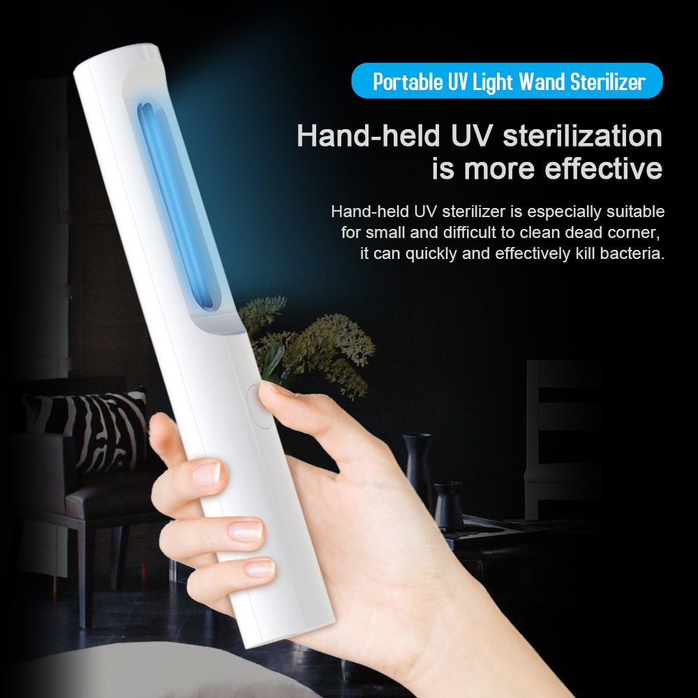 USB Portable LED UVC Disinfection Lamp Handheld Germicidal UV Sterilizer Light 