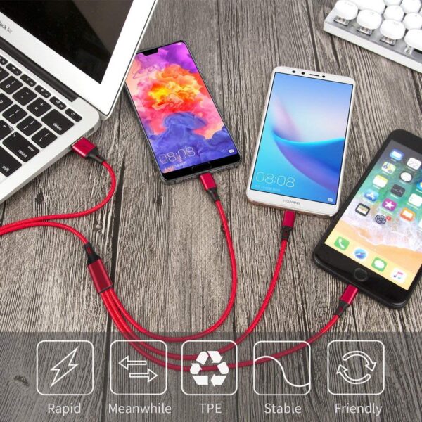 Braided Usb Cable 3 In 1