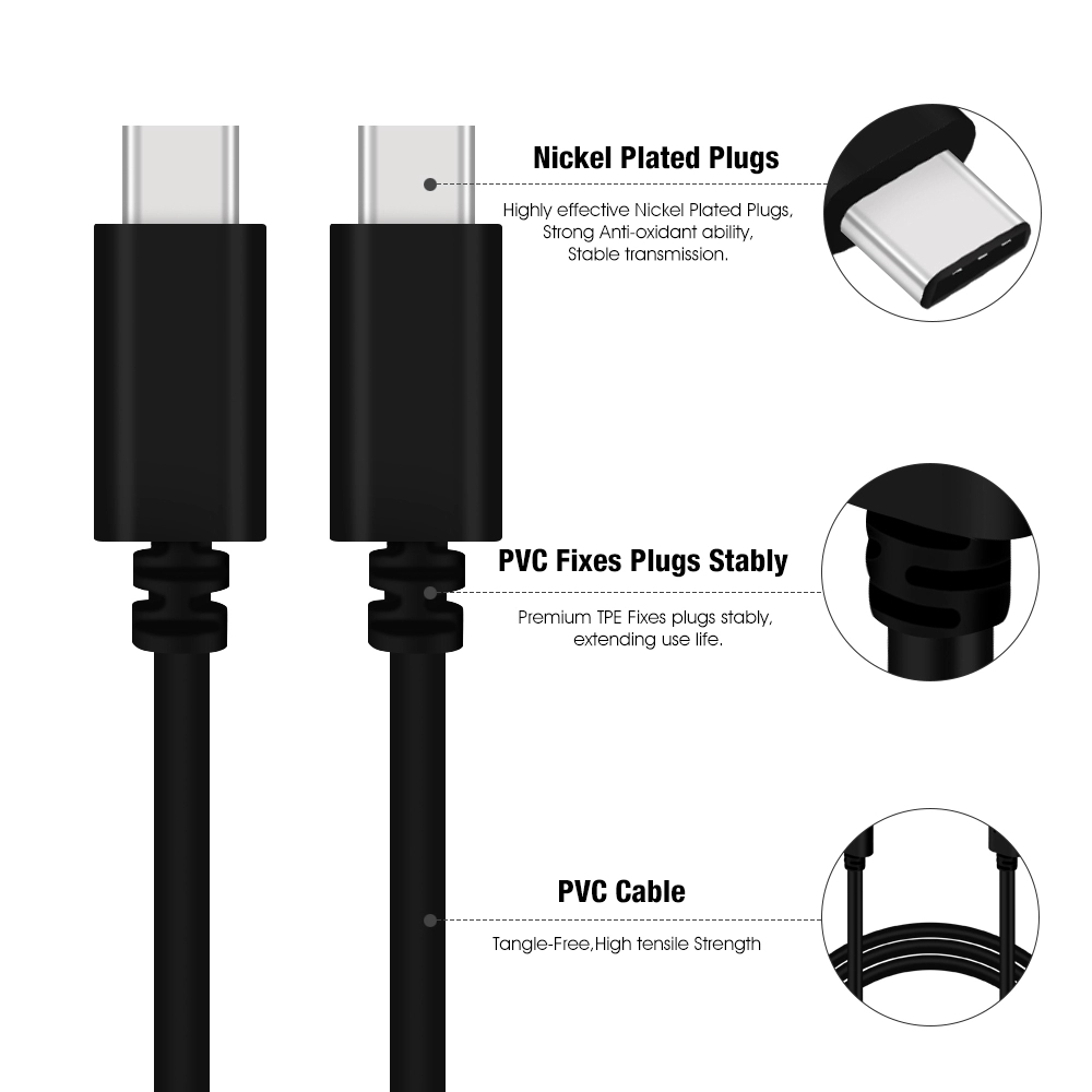 Super Speed USB Type C to Type C male to male USB 3.0 to type C Cable 