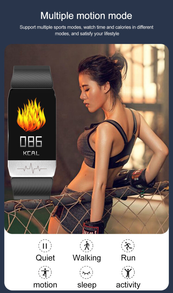 Smart Watch with Body Thermometer