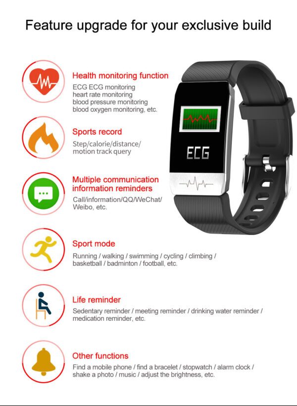 Smart Watch with Body Thermometer
