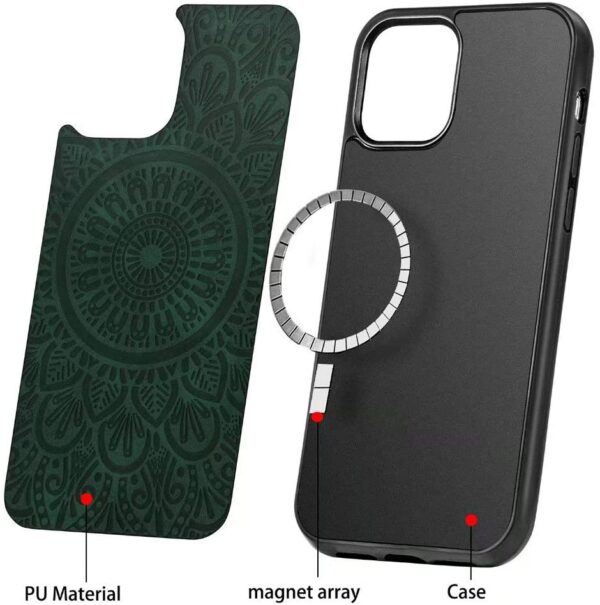 Wholesale Magsafing Magnetic Card Holder Wallet Leather TPU Phone Case For Iphone 12/iphone 12 Pro/iphone 12 Pro Max