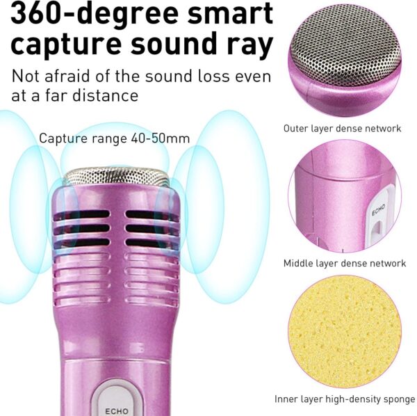 Kids Microphone with Bluetooth Speaker