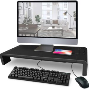 Universal Computer PC Laptop Monitor Stand Detachable Monitor Stand Riser with with USB3.0 Hub Support Data Transfer and Charging