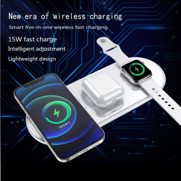 Multi 15W 3 In 1 Wireless Charger Station