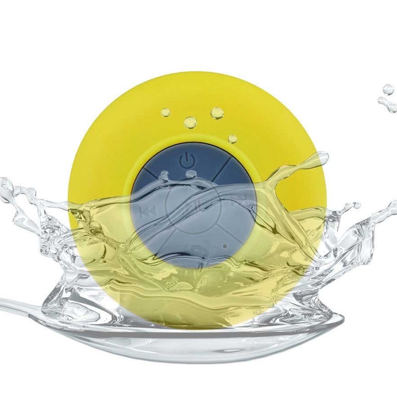 Recharable Splash-proof design with suction cup backing  Speaker 