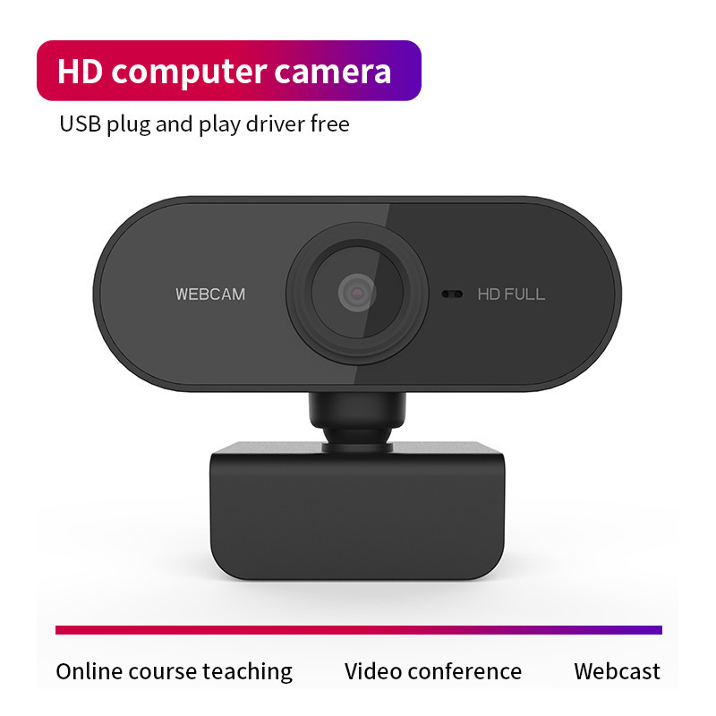 1080P Full HD PC Camera Plug & Play for Desktop Mac Streaming Computer Video Calling Laptop USB Webcam with Microphone Online Teaching Conferencing 