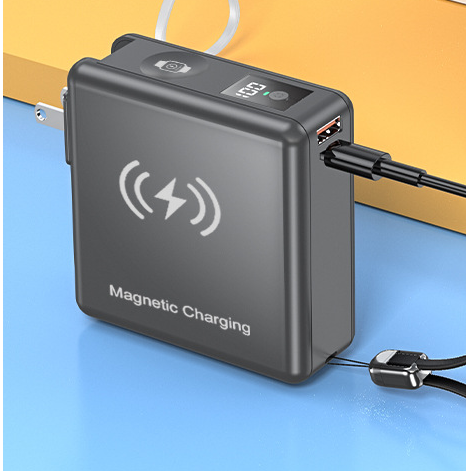 Bulk Magnetic Suction Power Bank: Super Fast Charging Treasure for Apple Watch and Mobile Devices (15000mAh)
