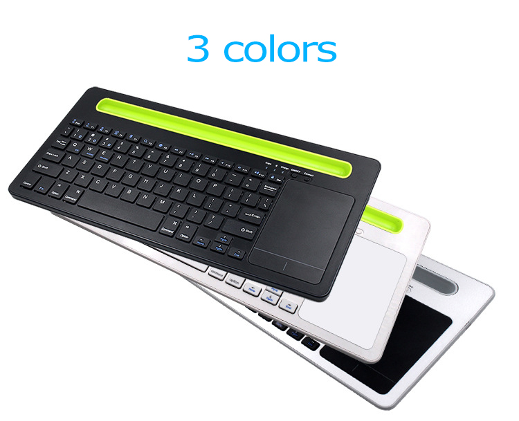 keyboard BCM20730 with mouse pad Built-in Cellphone Cradle Wireless Keyboard for Windows, iOS, Android,