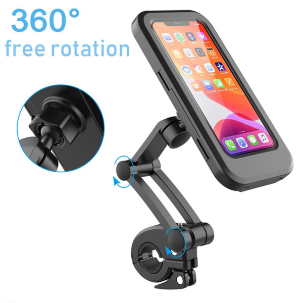 Waterproof Bike Phone Mount Cell Phone Holder for Motorcycle
