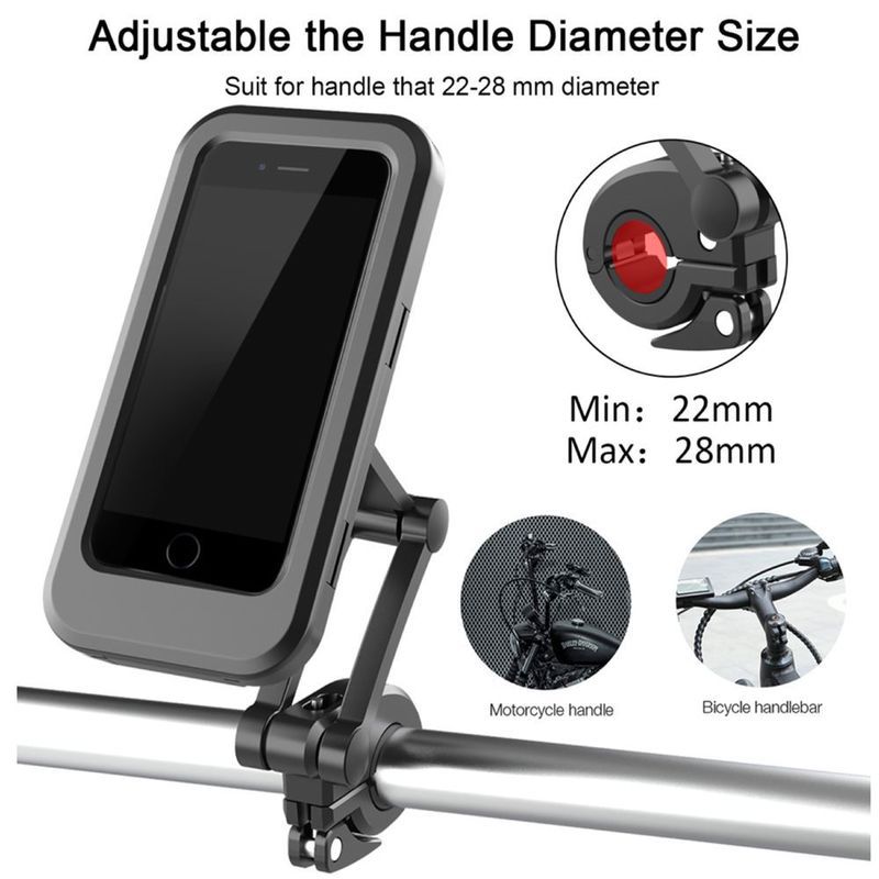 360° Motorbike bike Bicycle Waterproof Phone Mount Case Holder For Mobile Phones