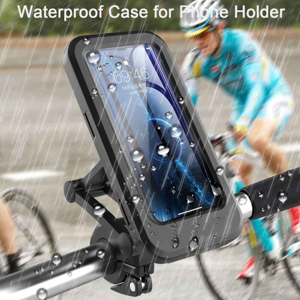 Motorbike Bike Bicycle Phone Mount Case Holder Waterproof For Mobile Phones 360° 
