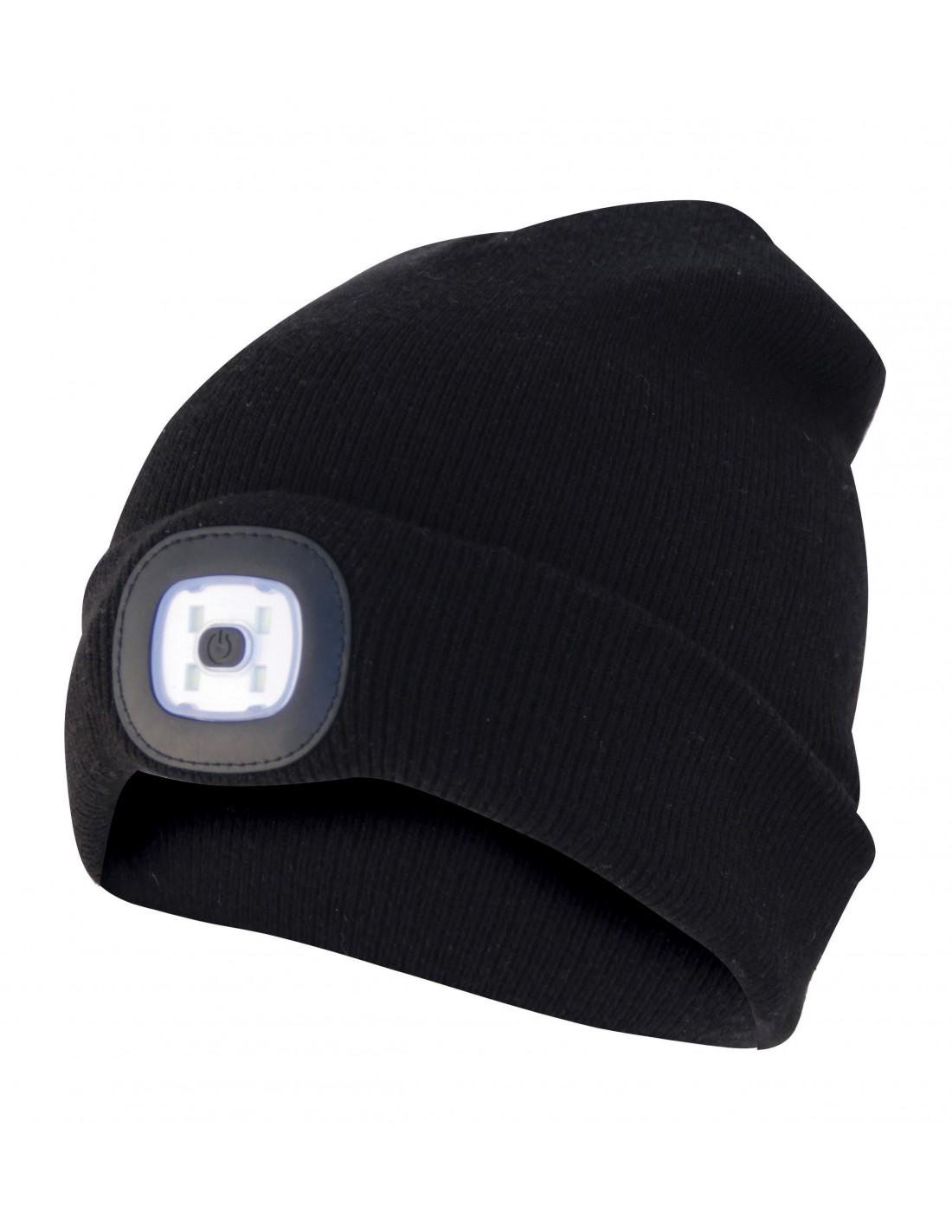 Knitted Beanie Hat with Hands Free Light Up LED Hats Mens LED Torch Winter Hat 