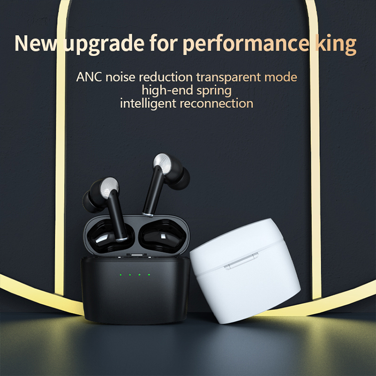 ANC True Wireless Earbuds em fones de ouvido graves profundos GCJ8