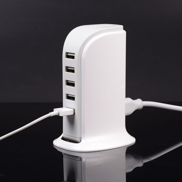 Fast Wall Charging Station Block 5 USB Ports(Shared 4A) USB Tower Home Office Use