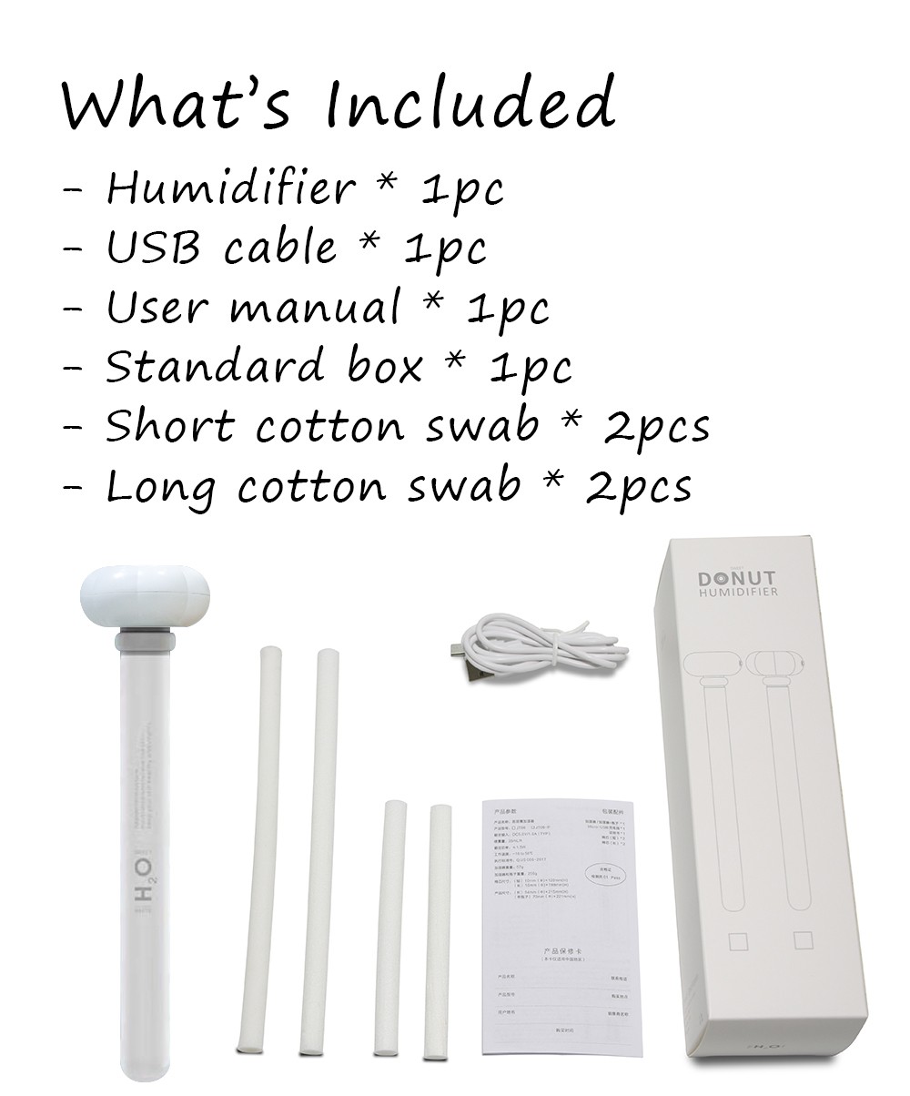 Mini Magic wand Personal Humidifier for Car Bedroom Ofiice Portable Ultrasonic Cool Mist Humidification MH54