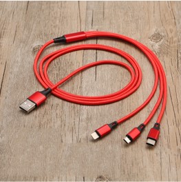 16 One to three braided data cable