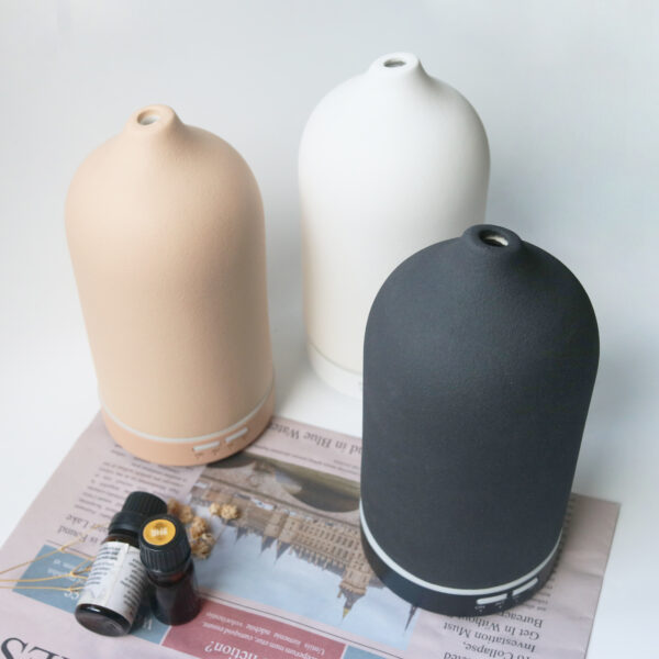 2022 Ultrasonic Essential Oil Aromatherapy Humidifier 100ml Ceramic Aroma Diffuser 100C