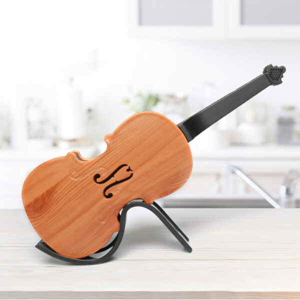 Mini Craft Wooden Retro Violin Shape Speaker Bluetooth Wireless Outdoor Speakers VS68 with Play Tool