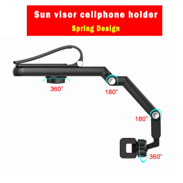 Universal Phone Holder Automobile Cradles Car Sun Visor Mount Z001