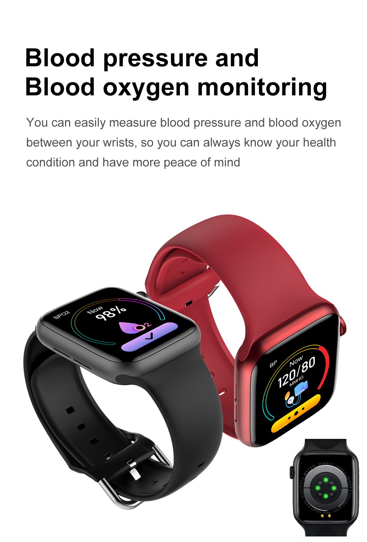 Smartwatch X8 MAX touch screen heart rate fitness tracker sleep monitor blood pressure smart watch for android/ios