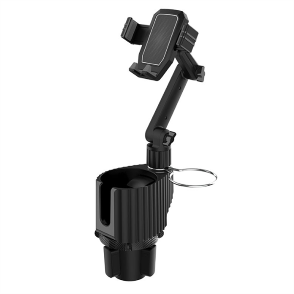 Universal 3 in 1 Car Cup Holder Phone Mount Wholesale Navigation Beverage Mount Drink Holder Extender Organizer-black
