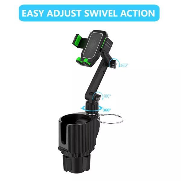 Universal 3 in 1 Car Cup Holder Phone Mount Wholesale easy adjust swivel action