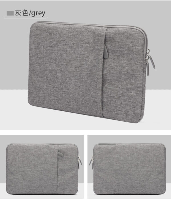 MacBook AirPro Bag Laptop Sleeve Polyester Vertical Case with Pocket Gray