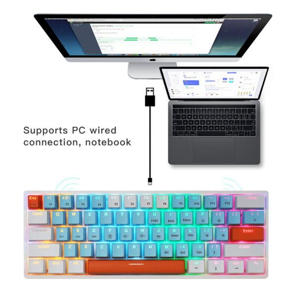 Customize in Bulk with GCC ELECTRONIC's Mini RGB LED Mechanical Keyboards