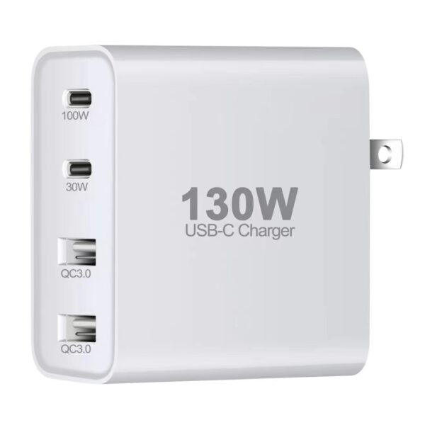 Discover the power of GCC ELECTRONIC's 4 Ports 130W PD3.0 USB C Charger. Experience efficient charging for NoteBook Pro, laptops, and all smartphones. OEM, wholesale, and bulk options available.