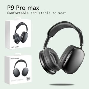 P9 Pro Max Wireless Headphones Bluetooth Headset with Mic Noise Cancelling Headsets Stereo Sound Travel Sport Game Wireless Headphone TF Insertable With Mic For All Phones