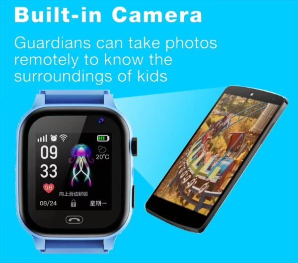 Smart Kids Watch Phone Call Fitness Tracker 2G SOS Emergency Call Built-in Camera X9 - billede 5