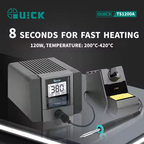 QUICK TS1200A 120W Smart Lead Free Soldering Station Suitable for Motherboard PCB BGA Soldering Repair Soldering Station Tool - 이미지 2