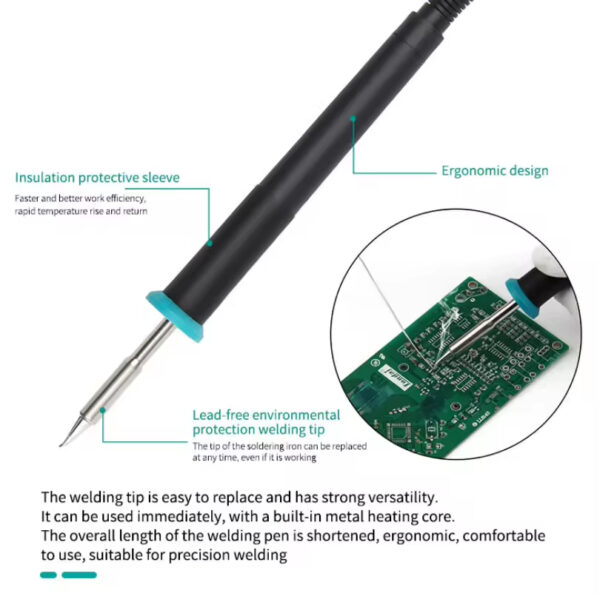QUICK TS1200A 120W Smart Lead Free Soldering Station Suitable for Motherboard PCB BGA Soldering Repair Soldering Station Tool - 이미지 4