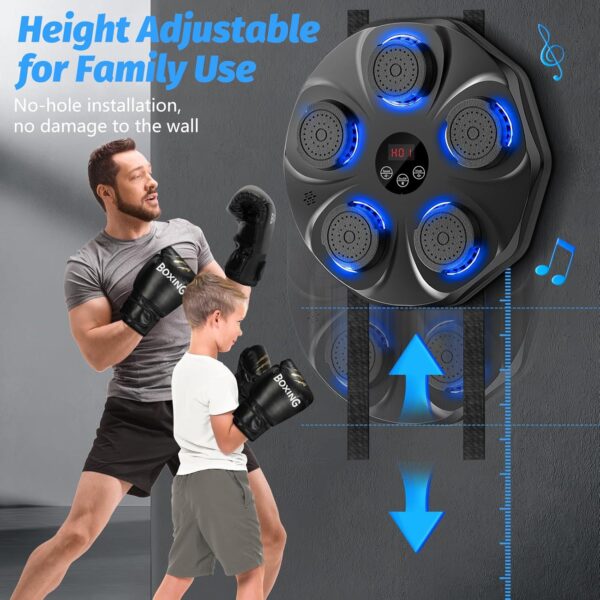 Boxing machine smart music electronic boxing target home fitness wall target children's boxing machine sports training device - Slika 6