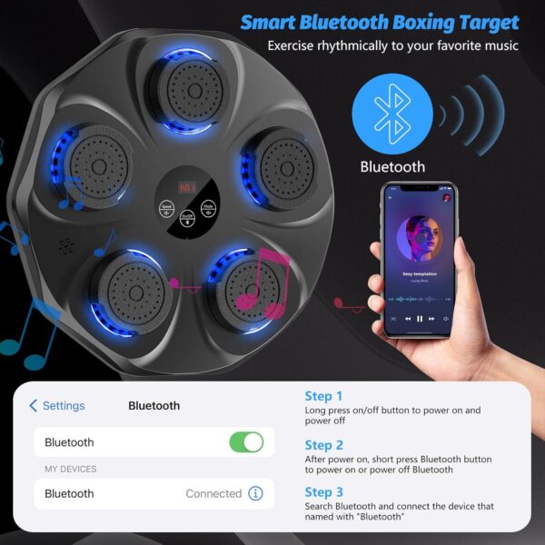 Boxing machine smart music electronic boxing target home fitness wall target children's boxing machine sports training device - Slika 4