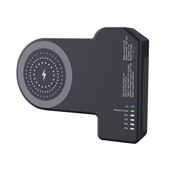 وائرلیس چارجنگ کے ساتھ 3-in-1 مقناطیسی فون گرفت & بلوٹوتھ شٹر - تصویر 3